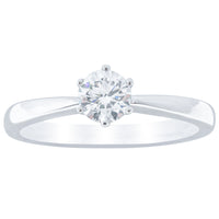 18ct White Gold .53ct Diamond Nova Ring-Ring-Walker & Hall
