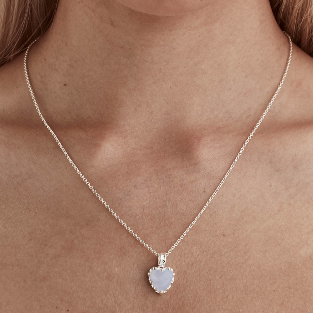 Stolen Girlfriends Club Love Claw Necklace - Sterling Silver & Blue Lace Agate - Necklace - Walker & Hall