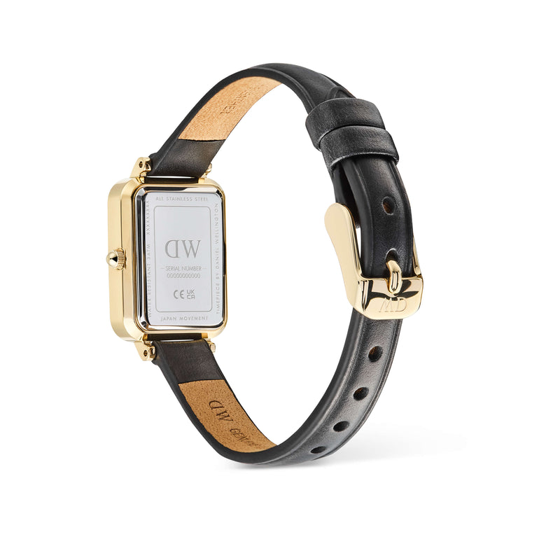 Daniel Wellington Quadro Roman Numerals Date Sheffield Gold Watch - Watch - Walker & Hall