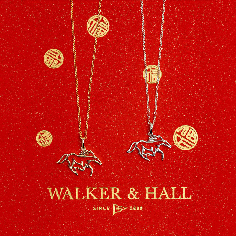 Sterling Silver Year Of The Horse Pendant - Necklace - Walker & Hall