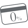 Interest free finance icon