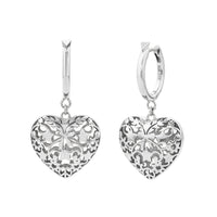 Karen Walker Heart Thrills Hoop Earrings - Sterling Silver - Earrings - Walker & Hall