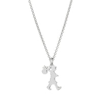 Karen Walker Small Runaway Girl Necklace - Sterling Silver