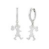 Karen Walker Small Runaway Hoops - Sterling Silver