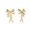 Karen Walker Girl With The Bow Earrings - 9ct Yellow Gold