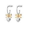 Karen Walker Mini Superlove Hoop Earrings - Sterling Silver & 9ct Yellow Gold