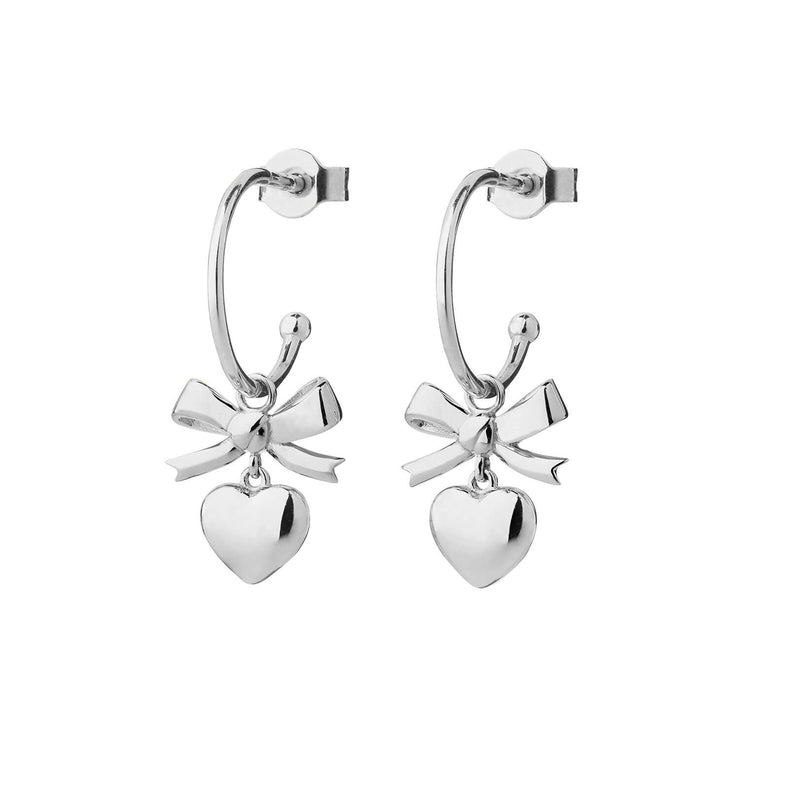 Karen Walker Mini Superlove Hoop Earrings - Sterling Silver