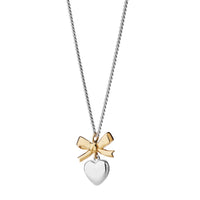 Karen Walker Mini Superlove Necklace - Sterling Silver & 9ct Yellow Gold