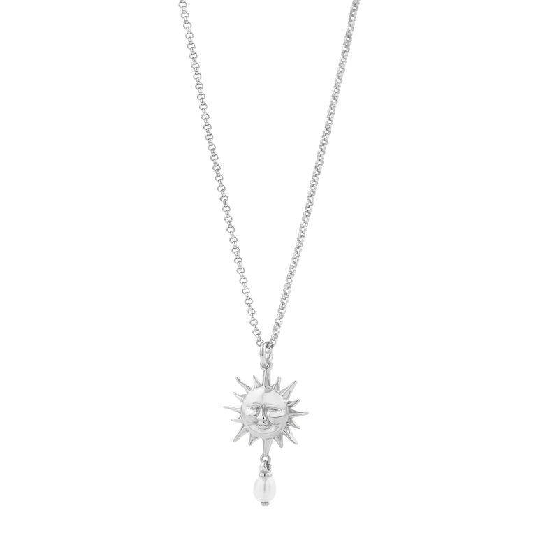 Karen Walker Sun Necklace - Sterling Silver-Necklace-Walker & Hall