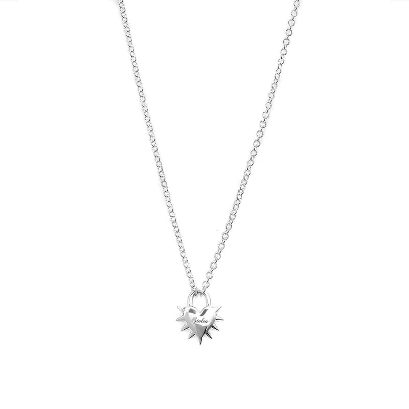 Stolen Girlfriends Club Love Locket Necklace - Sterling Silver-Necklace-Walker & Hall