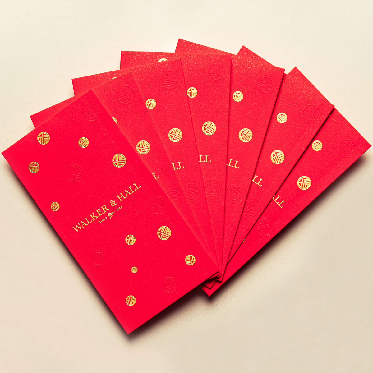 Walker & Hall Hong Bao Red Pockets