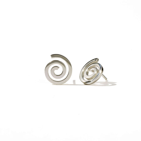 Meadowlark Spiral Studs - Sterling Silver
