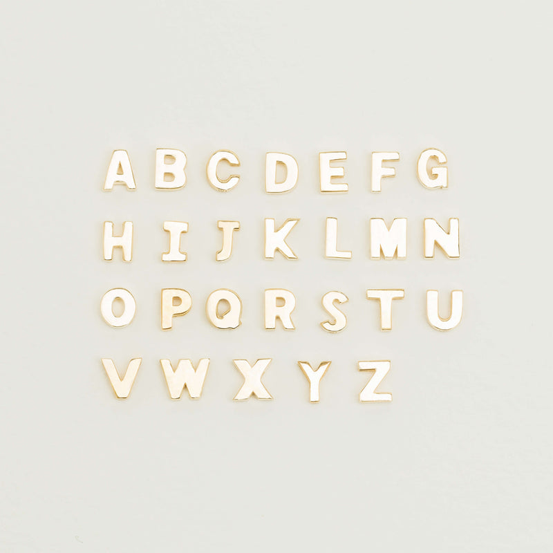 9ct Yellow Gold Noted Letter - Necklace - Walker & Hall