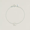 Sterling Silver Noted Zodiac Bracelet (Charm + Chain) - Necklace - Walker & Hall