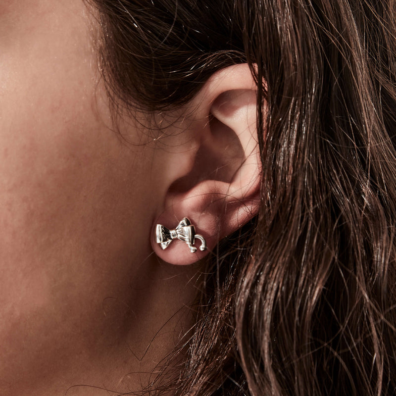 Pierced-Bow-Earrings-SS-3 - Walker & Hall