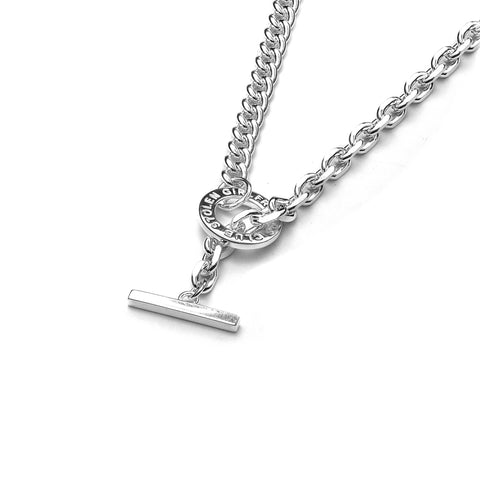 Moments O Pendant T-bar Necklace Femme 925 Sterling Silver Link Chain  Necklaces for Women Original Jewelry Collares Collier - AliExpress