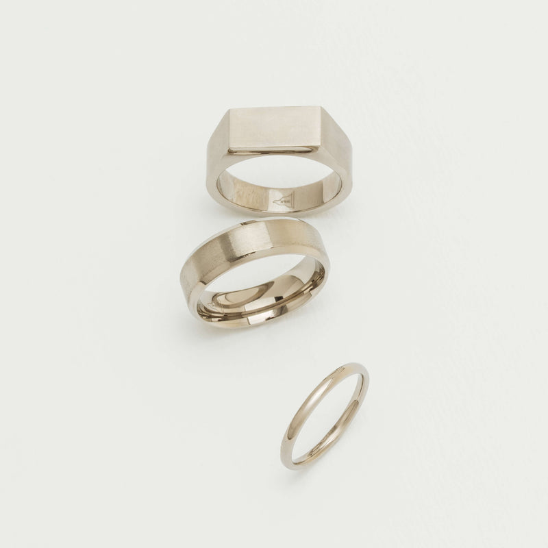 Titanium 2mm Band - Ring - Walker & Hall