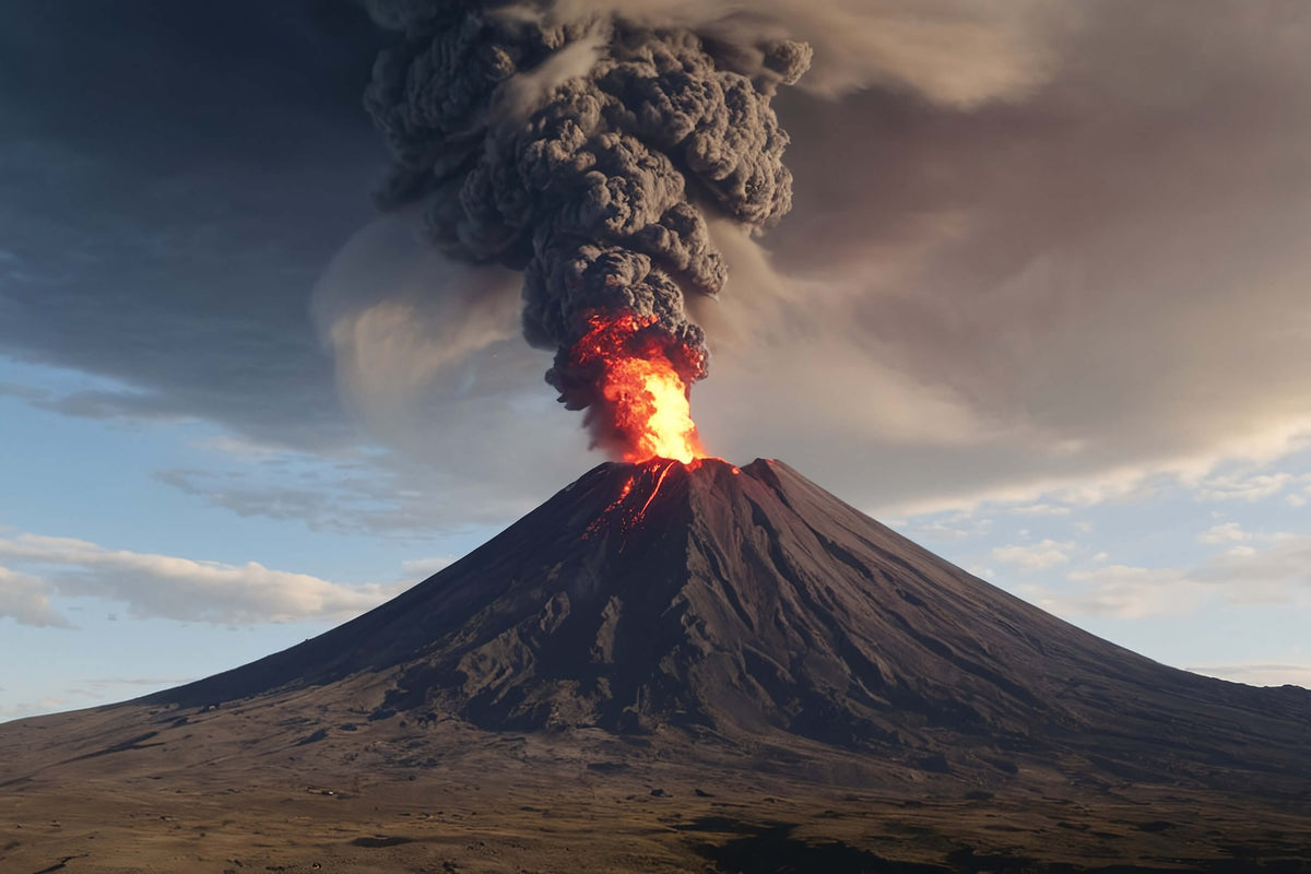 Natural Diamonds:image of a volcano