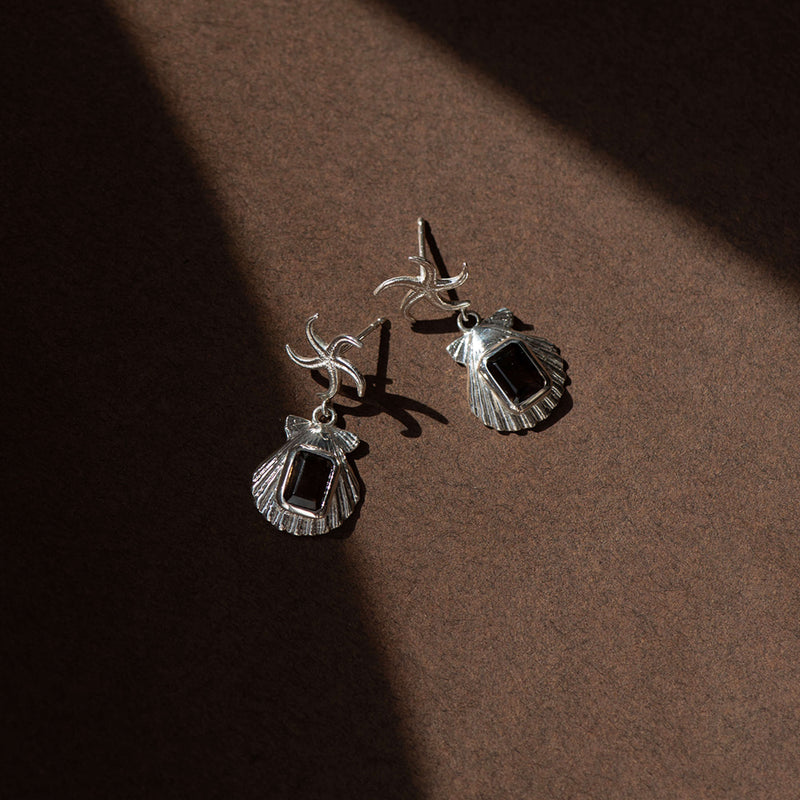 Zoe & Morgan Alara Earrings - Silver & Smoky Quartz - Earrings - Walker & Hall
