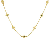 Zoe & Morgan Ayllu Necklace - Gold Plated & Chrome Diopside - Necklace - Walker & Hall