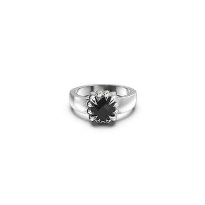 Stolen Girlfriends Club Baby Claw Ring - Sterling Silver & Onyx - Ring - Walker & Hall
