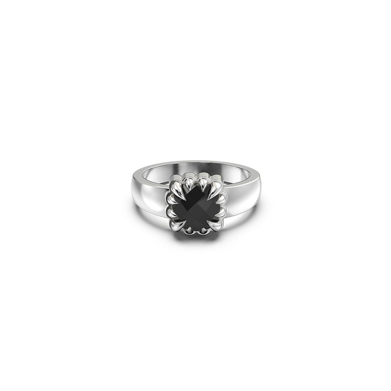 Stolen Girlfriends Club Baby Claw Ring - Sterling Silver & Onyx - Ring - Walker & Hall