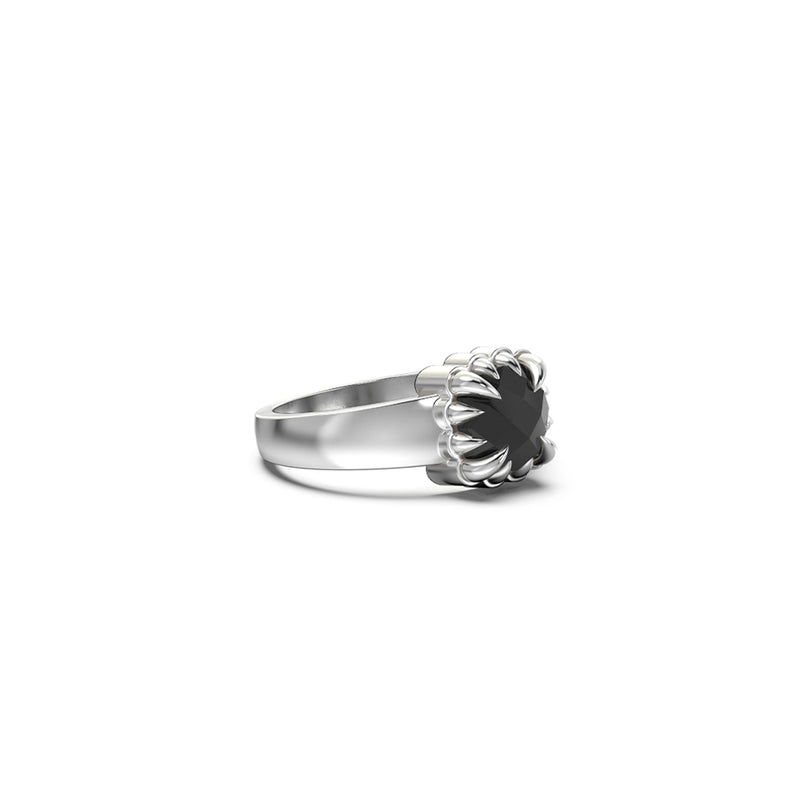 Stolen Girlfriends Club Baby Claw Ring - Sterling Silver & Onyx - Ring - Walker & Hall