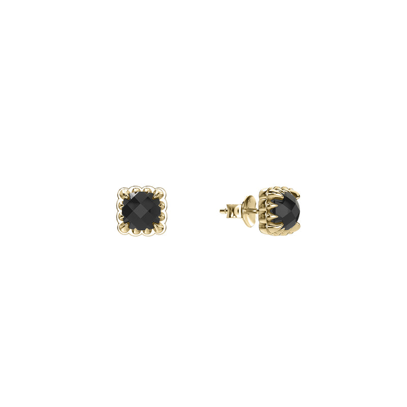 Stolen Girlfriends Club Mini Claw Earrings - Gold Plated & Onyx - Earrings - Walker & Hall