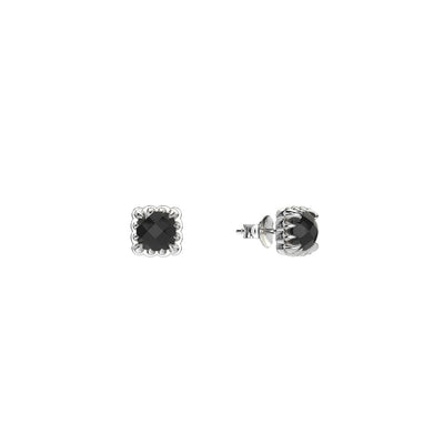 Stolen Girlfriends Club Mini Claw Earrings - Silver & Onyx - Earrings - Walker & Hall