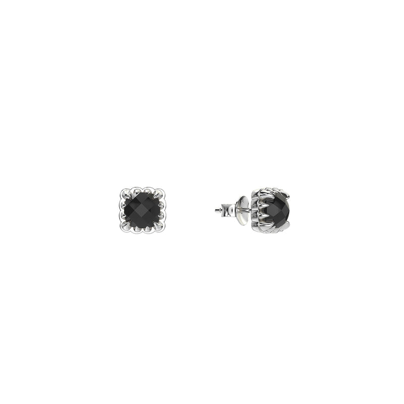 Stolen Girlfriends Club Mini Claw Earrings - Silver & Onyx - Earrings - Walker & Hall