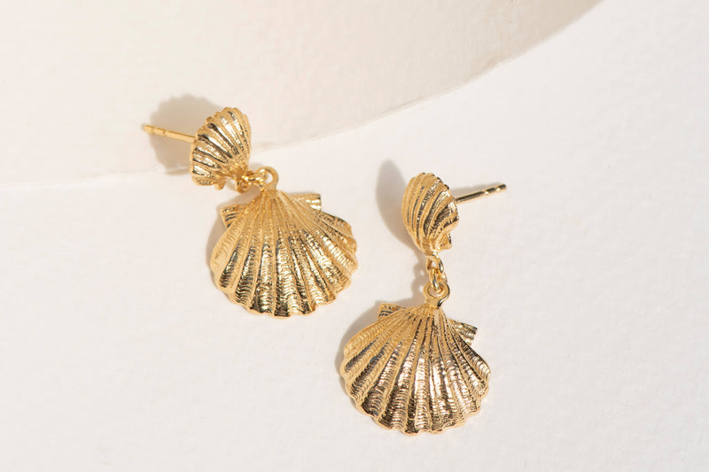 Gold plated Camino Earrings