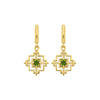 Zoe & Morgan Centred Earrings - Gold Vermeil & Chrome Diopside-Earrings-Walker & Hall