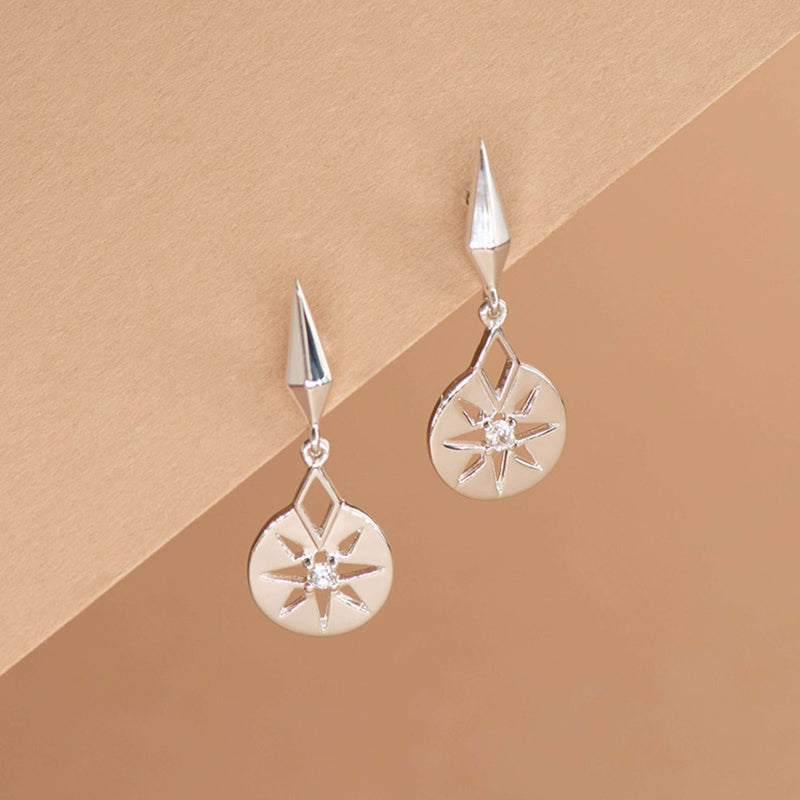 Zoe & Morgan x Walker & Hall Eclipse Earrings - Sterling Silver - Earrings - Walker & Hall