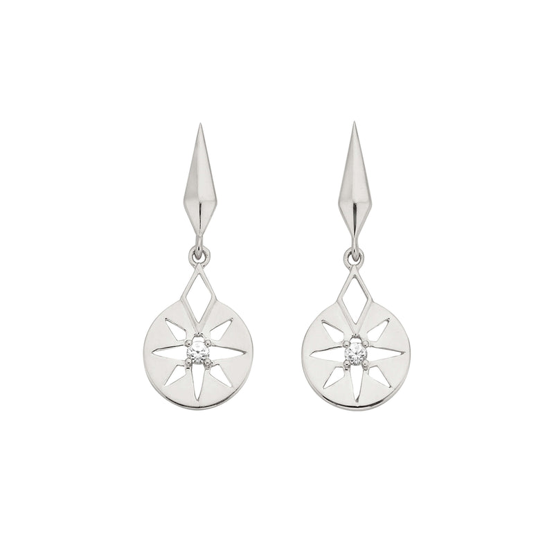 Zoe & Morgan x Walker & Hall Eclipse Earrings - Sterling Silver - Earrings - Walker & Hall