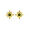 Zoe & Morgan Inka Earrings - Gold Plated & Chrome Diopside - Earrings - Walker & Hall