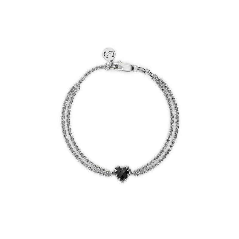 Stolen Girlfriends Club Love Claw Bracelet - Sterling Silver & Onyx - Bracelet - Walker & Hall