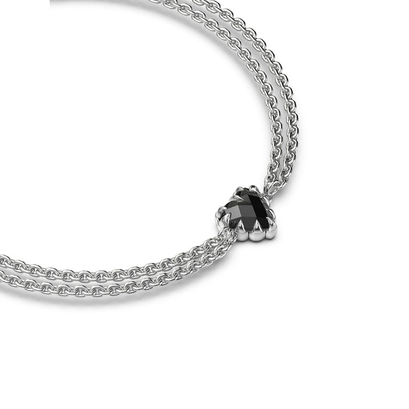Stolen Girlfriends Club Love Claw Bracelet - Sterling Silver & Onyx - Bracelet - Walker & Hall