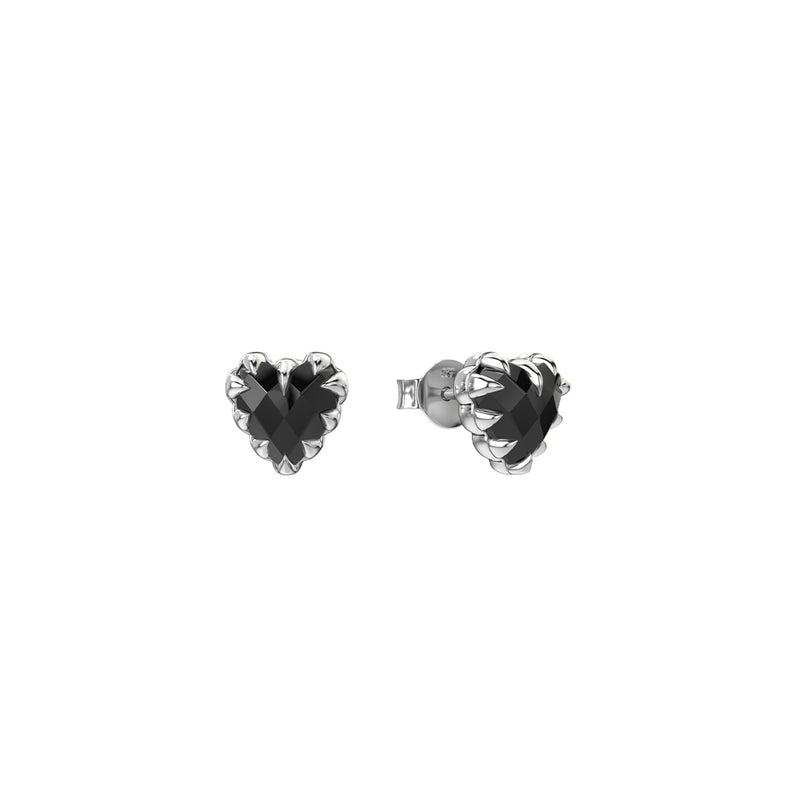 Stolen Girlfriends Club Love Claw Earrings - Sterling Silver & Onyx - Earrings - Walker & Hall