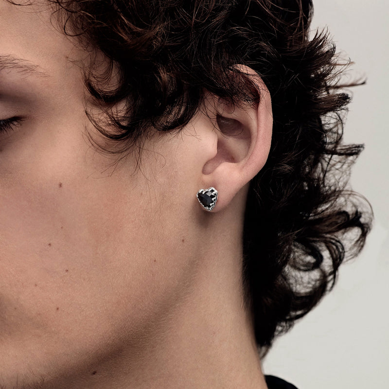 Stolen Girlfriends Club Love Claw Earrings - Sterling Silver & Onyx - Earrings - Walker & Hall