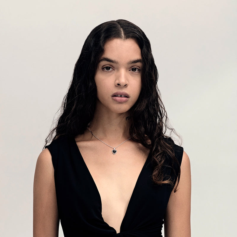 Stolen Girlfriends Club Love Claw Necklace - Sterling Silver & Onyx - Necklace - Walker & Hall