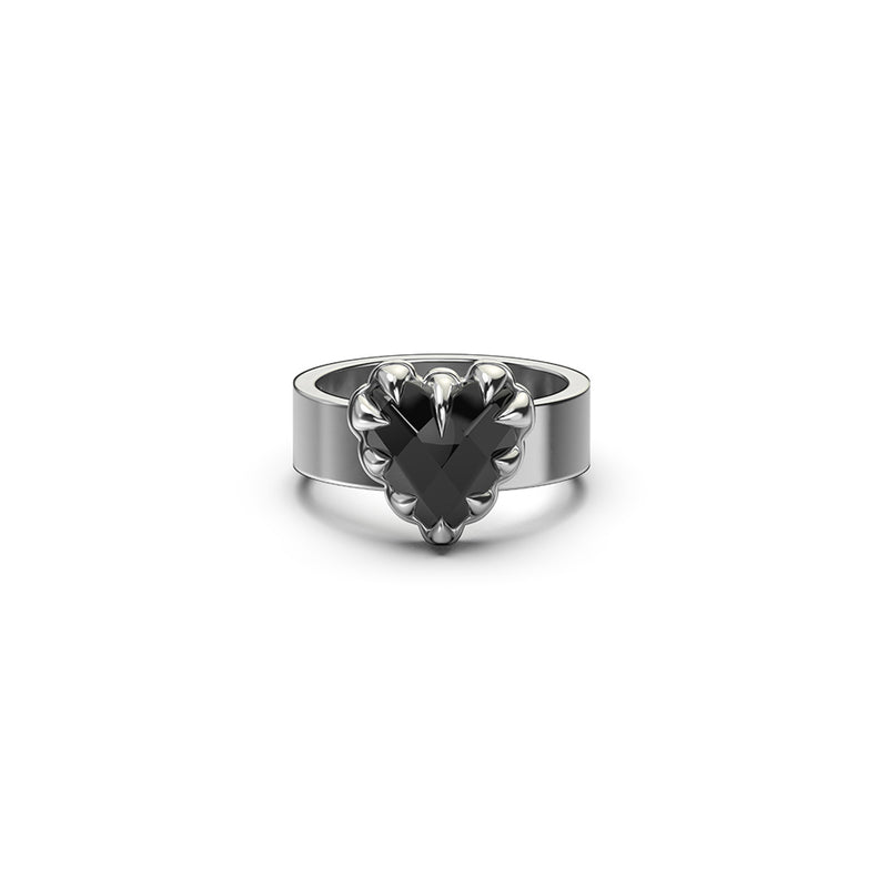 Stolen Girlfriends Club Love Claw Ring - Sterling Silver & Onyx - Ring - Walker & Hall