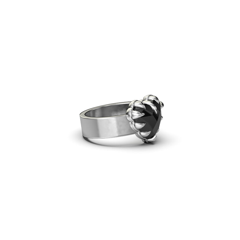 Stolen Girlfriends Club Love Claw Ring - Sterling Silver & Onyx - Ring - Walker & Hall
