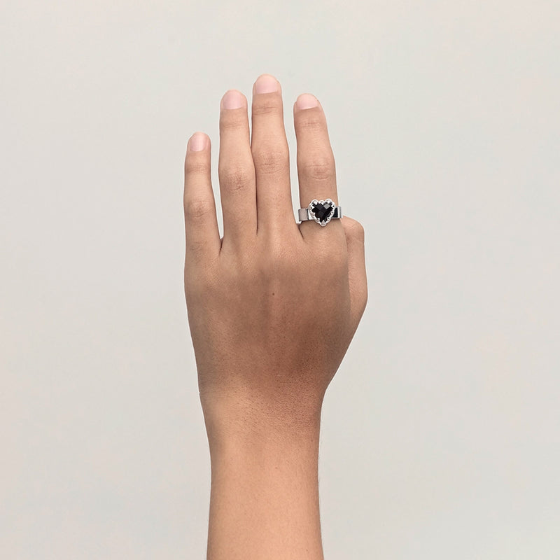 Stolen Girlfriends Club Love Claw Ring - Sterling Silver & Onyx - Ring - Walker & Hall