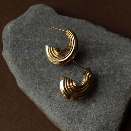 Zoe & Morgan x Walker & Hall Lucia Hoop Earrings - Gold Vermeil