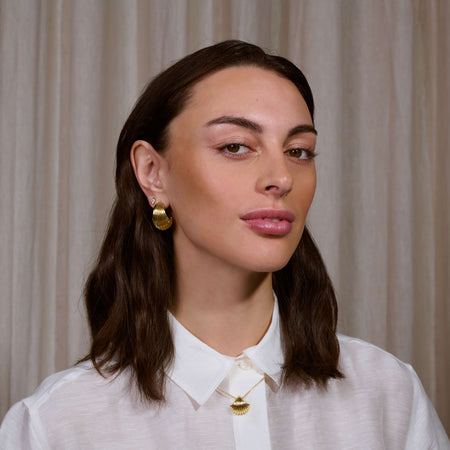 Zoe & Morgan x Walker & Hall Lucia Hoop Earrings - Gold Vermeil