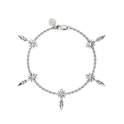 Stolen Girlfriends Club Midnight Cross Bracelet - Silver - Bracelet - Walker & Hall