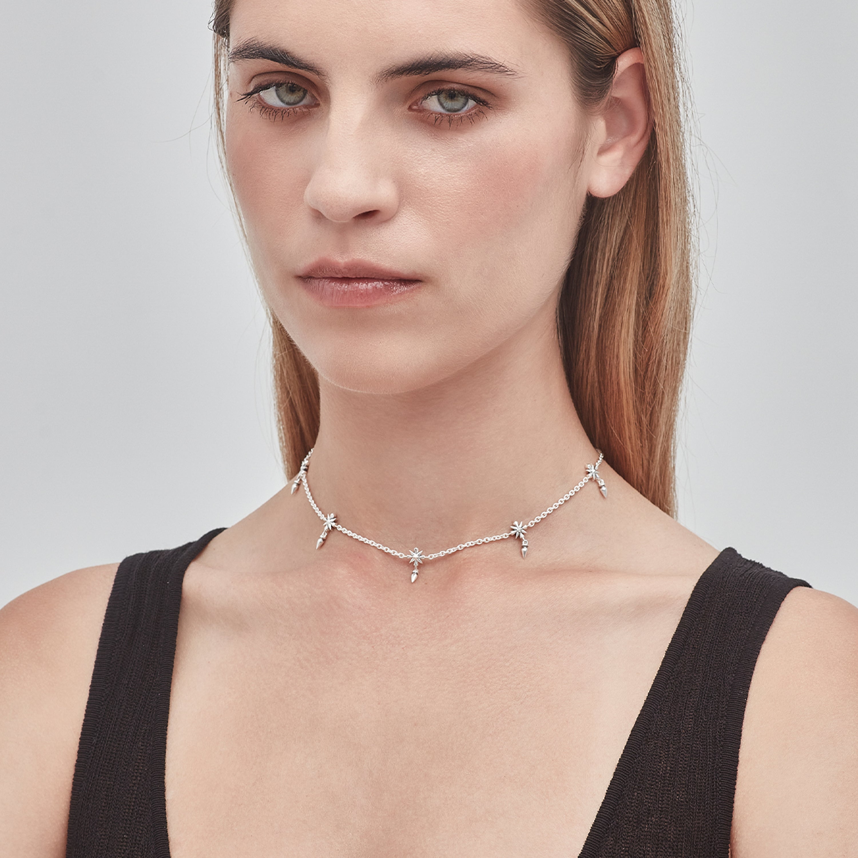 Stolen Girlfriends Club Midnight Cross Necklace - Silver – Walker