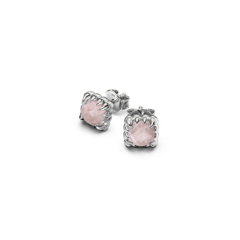 Stolen Girlfriends Club Mini Claw Studs - Rose Quartz