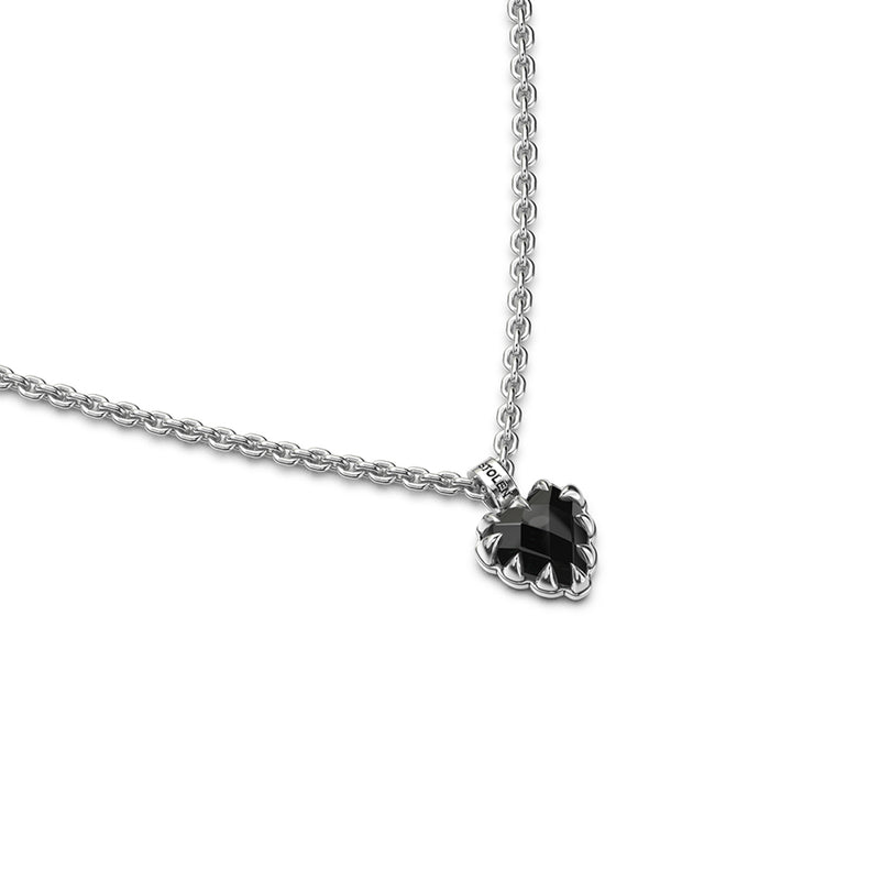 Stolen Girlfriends Club Mini Love Claw Necklace - Silver & Onyx - Necklace - Walker & Hall