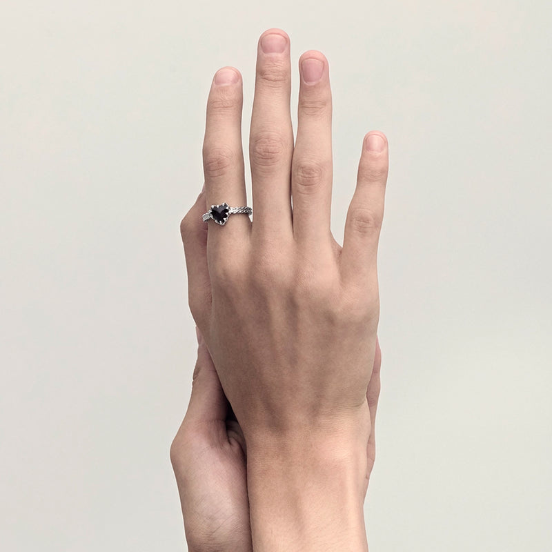 Stolen Girlfriends Club Mini Claw Ring - Sterling Silver & Onyx - Ring - Walker & Hall